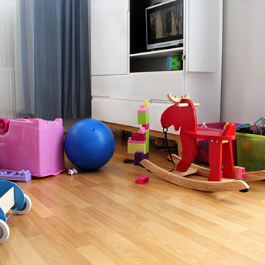 Kids toys left out to be put away